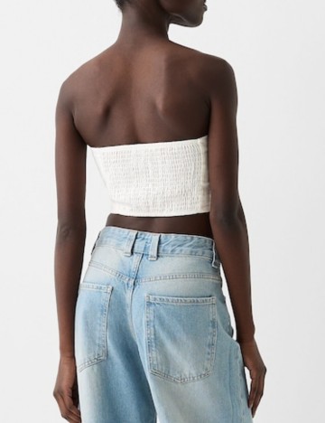 Top Bershka, alb
