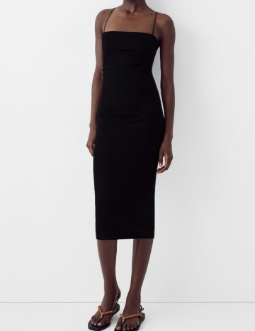 Rochie midi Bershka, negru