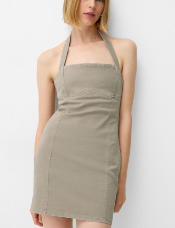 Rochie mini Bershka, bej