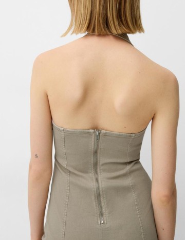 Rochie mini Bershka, bej