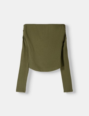 Bluză Bershka, kaki