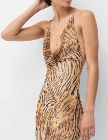 Rochie maxi Bershka, mix culori