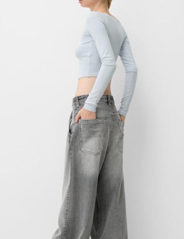 Top Bershka, albastru