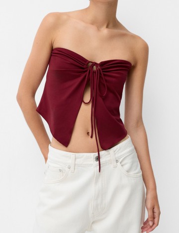 Top Bershka, vișiniu