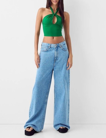 Top Bershka, verde