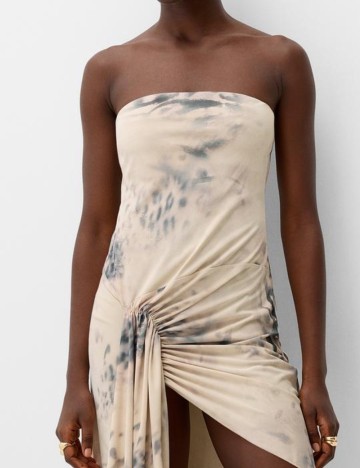 Rochie midi Bershka, mix culori