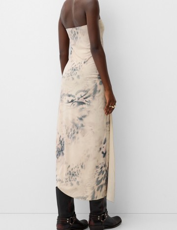 Rochie midi Bershka, mix culori