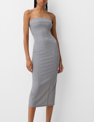 Rochie midi Bershka, gri