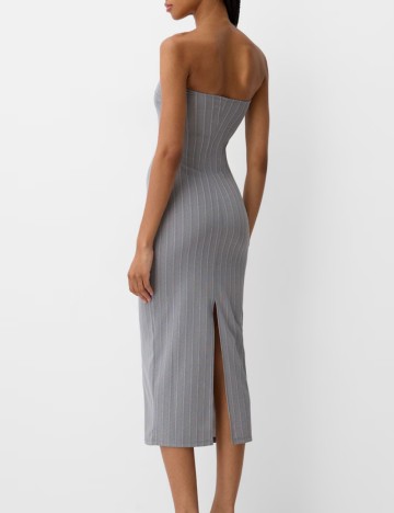 Rochie midi Bershka, gri