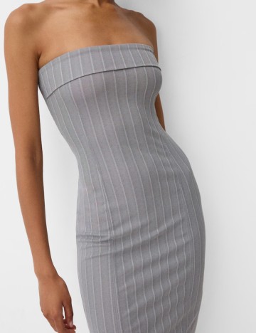 Rochie midi Bershka, gri