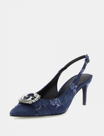 Pantofi cu toc Guess, albastru