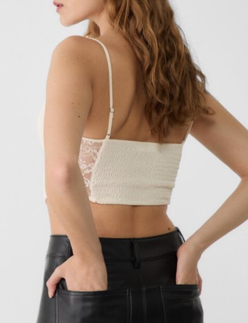 Top Stradivarius, crem