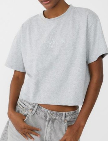 Tricou Stradivarius, gri