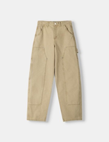 Pantaloni Bershka, bej