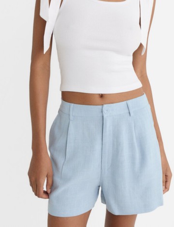 Pantaloni scurți Stradivarius, albastru