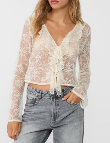 Bluză Stradivarius, galben