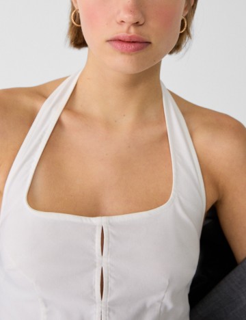 Top Stradivarius, alb