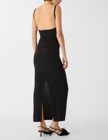 Rochie maxi Stradivarius, negru