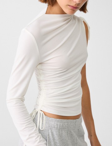 Bluză Stradivarius, alb