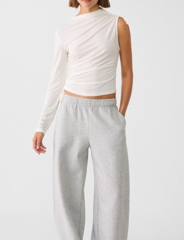 Bluză Stradivarius, alb