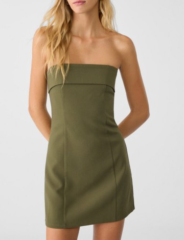 Rochie mini Stradivarius, kaki