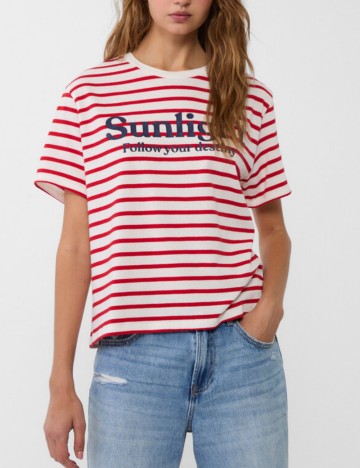 Tricou Stradivarius, mix culori