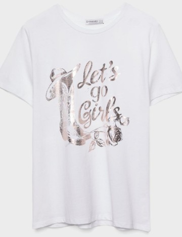 Tricou Stradivarius, alb