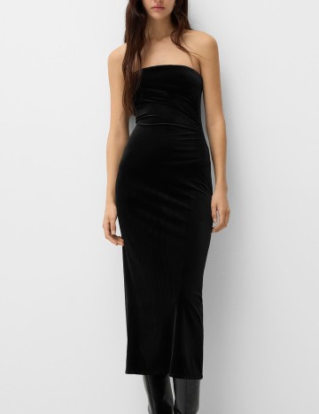 Rochie maxi Bershka, negru