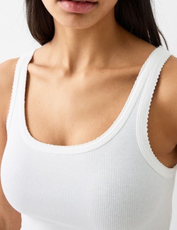 Rochie mini Bershka, alb