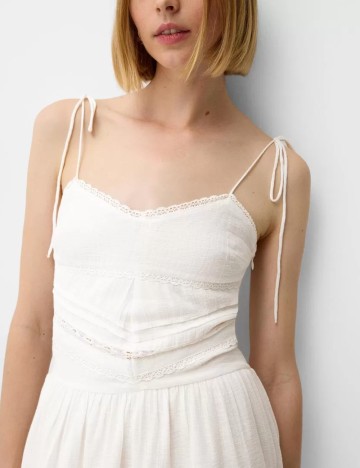 Rochie mini Bershka, alb