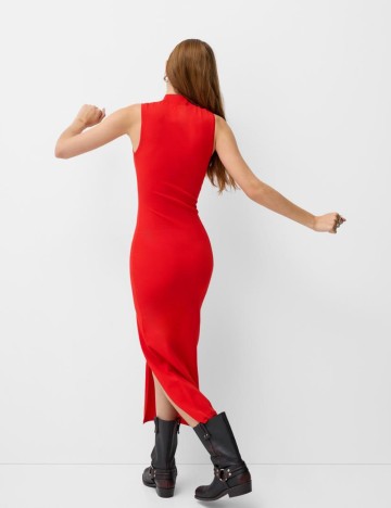 Rochie maxi Bershka, roșu