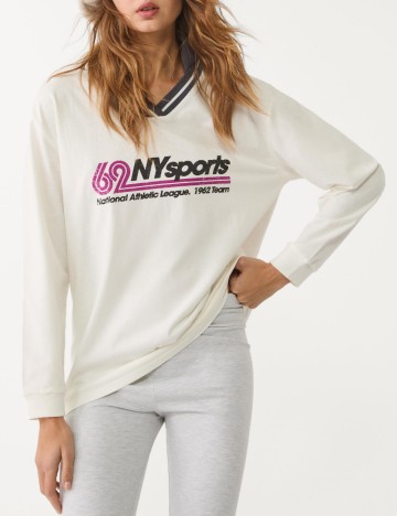 Bluză Stradivarius, crem