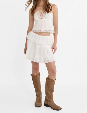 Top Stradivarius, alb