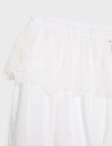 Fustă mini Stradivarius, alb