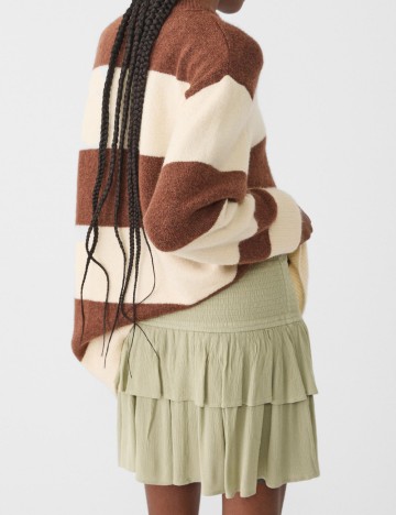 Fustă Stradivarius, verde