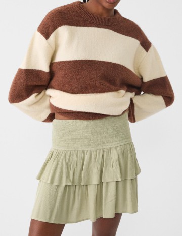 Fustă Stradivarius, verde