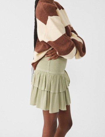 Fustă Stradivarius, verde