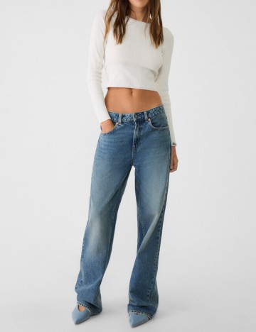 Bluză Stradivarius, crem