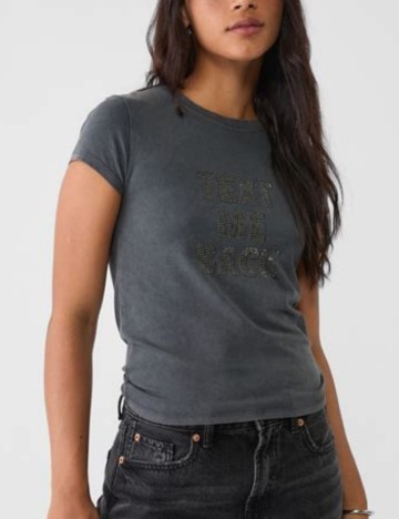 Tricou Stradivarius, gri