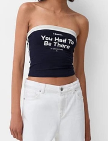 Top Bershka, albastru