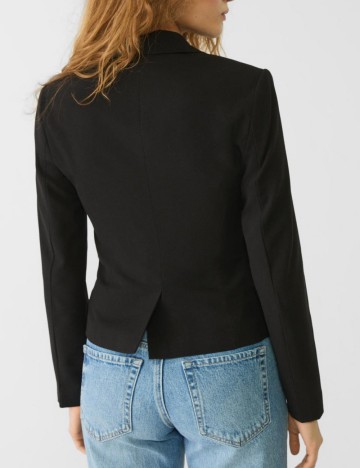 Sacou Stradivarius, negru