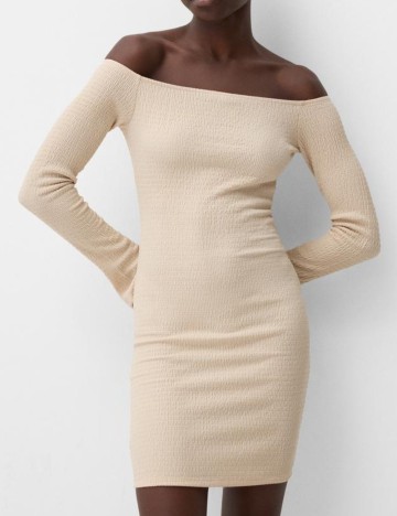 Rochie mini Bershka, bej