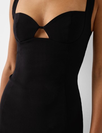 Rochie midi Bershka, negru