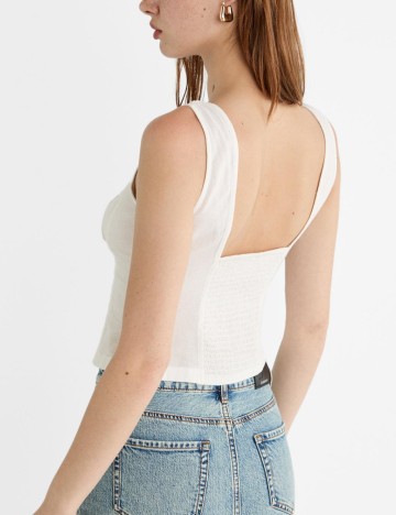 Top Stradivarius, alb