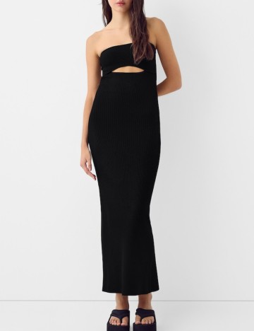Rochie midi Bershka, negru