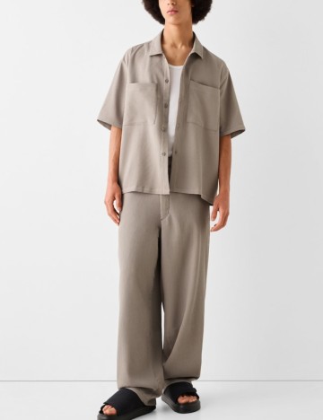 Pantaloni Bershka, bej