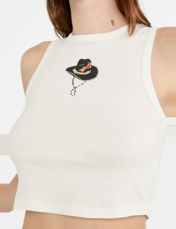 Top Stradivarius, alb