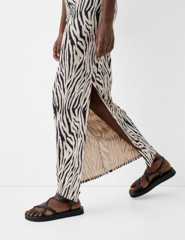 Rochie maxi Bershka, mix culori