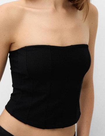 Top Bershka, negru