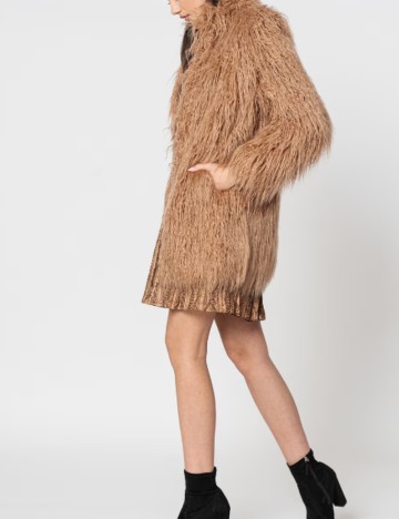 Haină De Blană Guess, maro